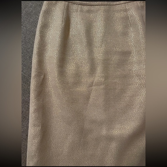 Gold snakeskin print skirt size 4 - Picture 3 of 6